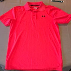 Neon Pink Men’s Under Armour Golf Shirt